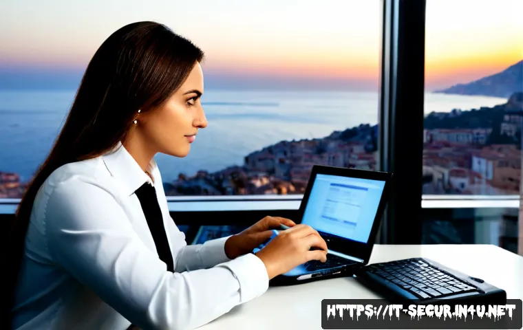 정보보안학 침해 사고 조사 - Photorealistic cybersecurity incident investigation in a modern Italian corporate office, focused fo...